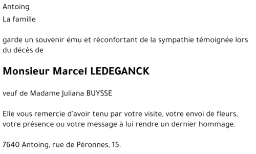 Marcel LEDEGANCK