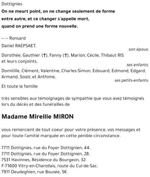 Mireille MIRON
