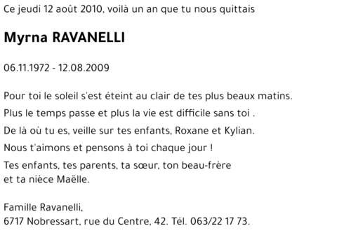 Myrna RAVANELLI