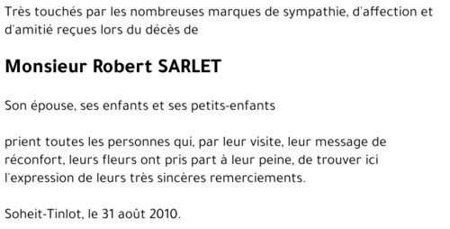 Robert SARLET