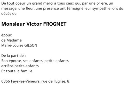 Victor FROGNET
