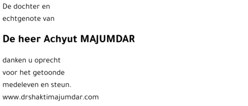Achyut MAJUMDAR