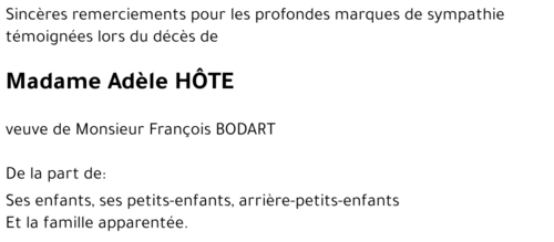 Adèle HOTE