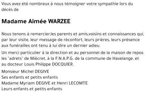 Aimée WARZEE