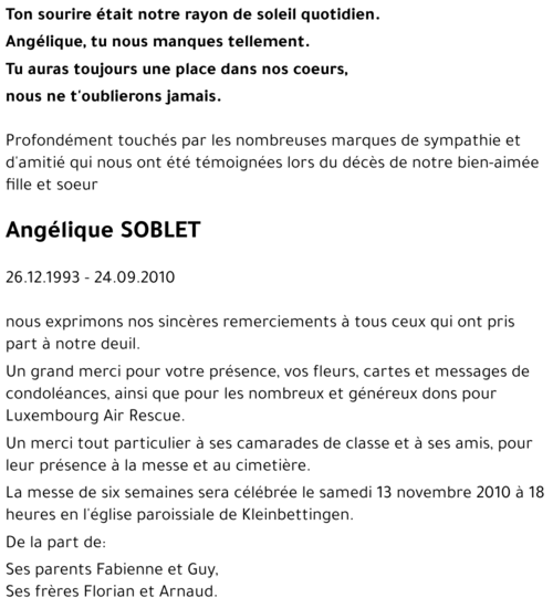 Angélique SOBLET