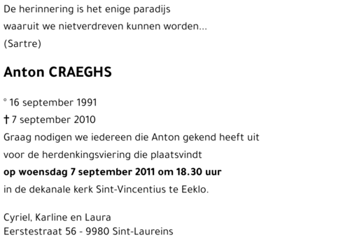 Anton CRAEGHS