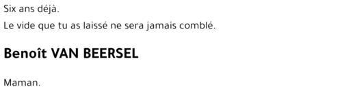 Benoît VAN BEERSEL