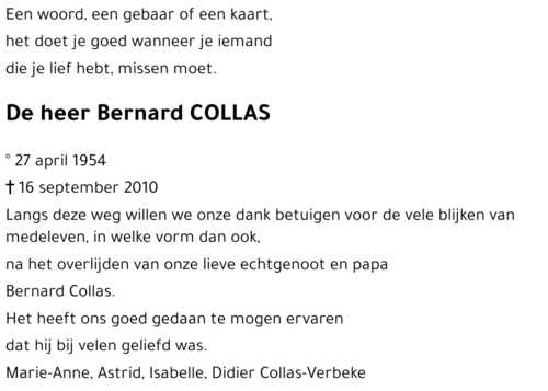 Bernard Collas
