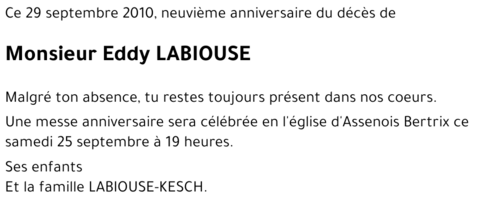 Eddy LABIOUSE