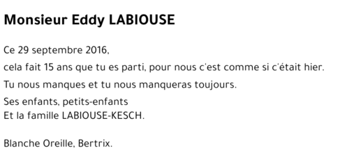 Eddy LABIOUSE