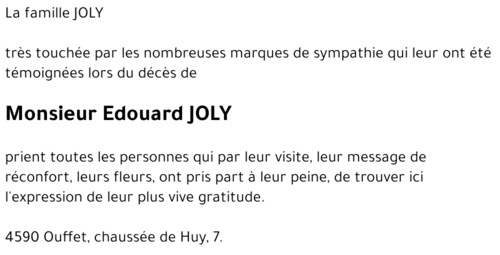 Edouard JOLY