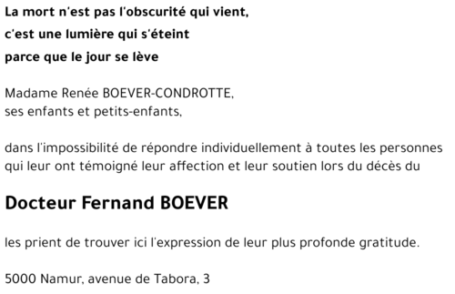 Fernand BOEVER