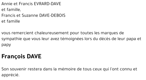 François DAVE