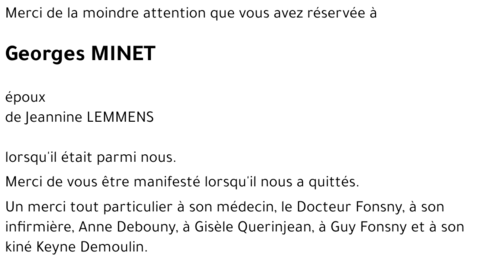 Georges MINET