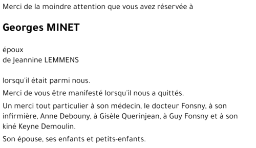 Georges MINET