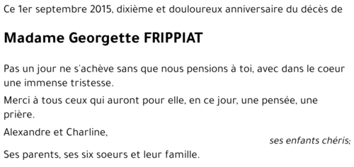 Georgette FRIPPIAT