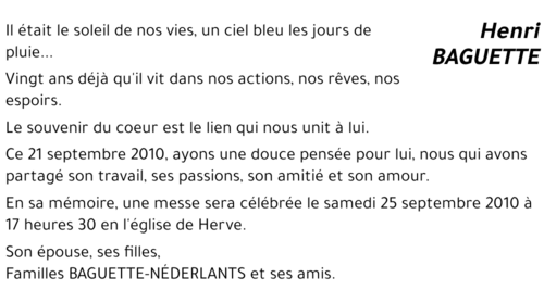 Henri BAGUETTE