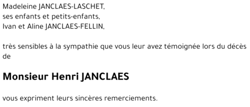 Henri JANCLAES