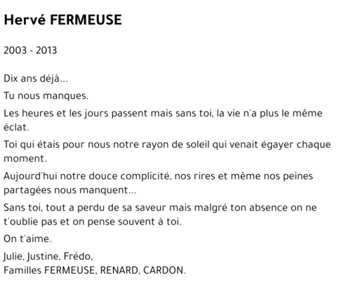 Hervé FERMEUSE