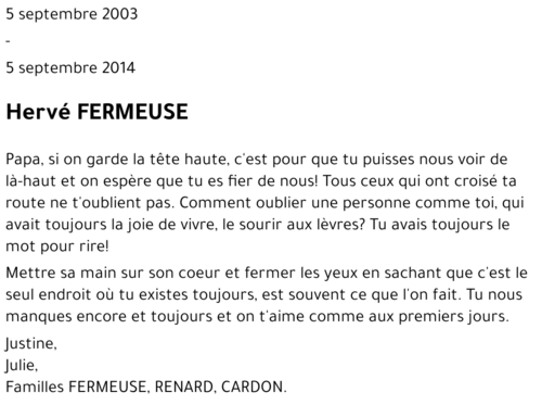 Hervé FERMEUSE