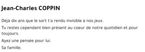 Jean-Charles COPPIN