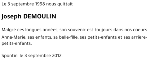 Joseph DEMOULIN