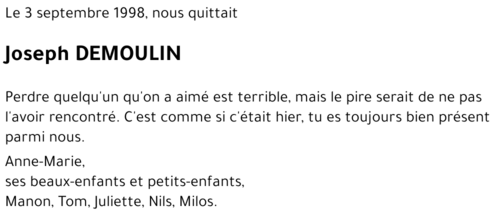 Joseph DEMOULIN