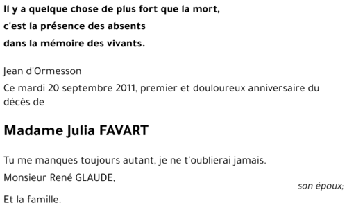 Julia FAVART