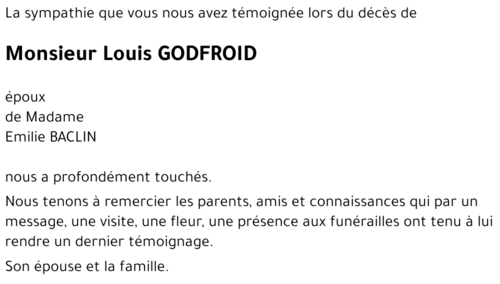 Louis GODFROID