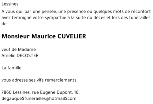 Michel CUVELIER