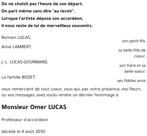 Omer LUCAS