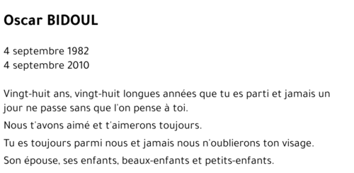 Oscar BIDOUL