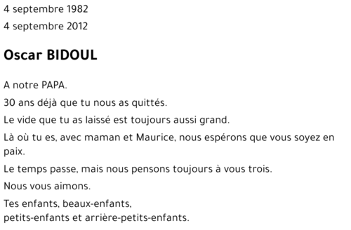 Oscar BIDOUL