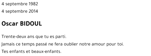 Oscar BIDOUL
