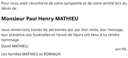 Paul Henry MATHIEU