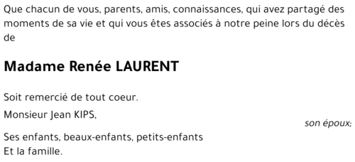 Renée LAURENT