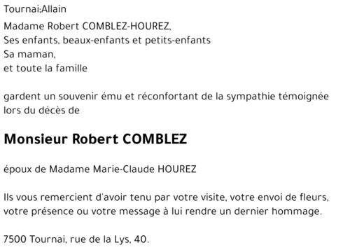 Robert COMBLEZ