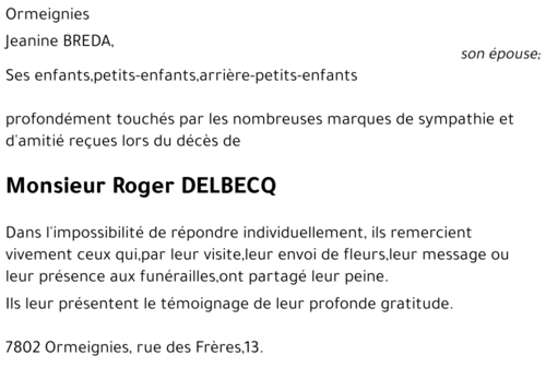 Roger Delbecq