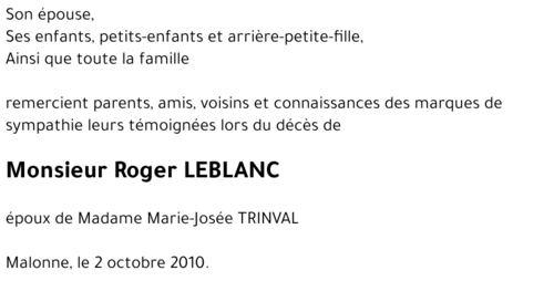 Roger LEBLANC