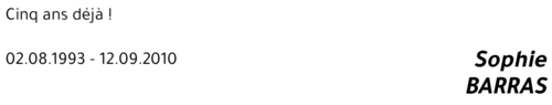 Sophie BARRAS