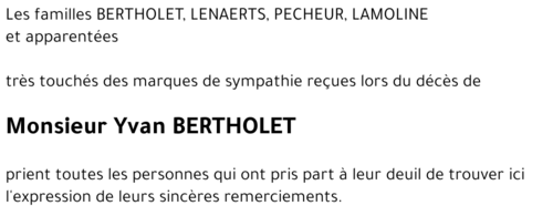 Yvan BERTHOLET
