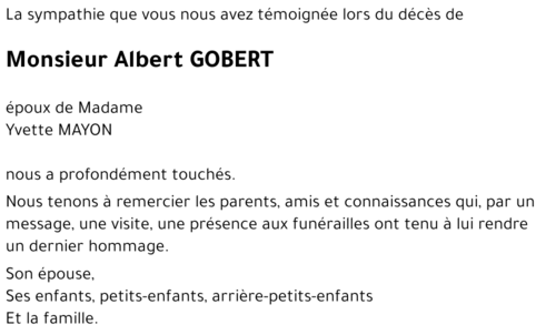 Albert GOBERT