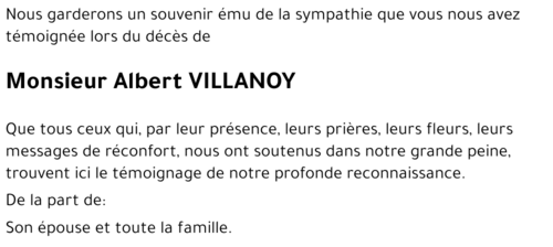 Albert VILLANOY