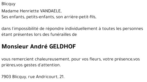 André Geldhof