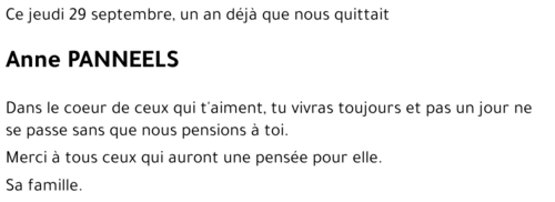 Anne PANNEELS