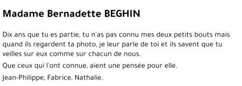Bernadette BEGHIN