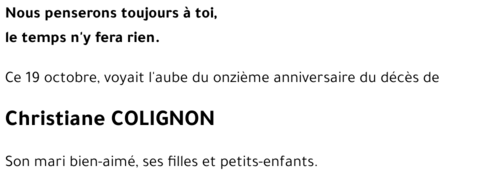 Christiane COLIGNON