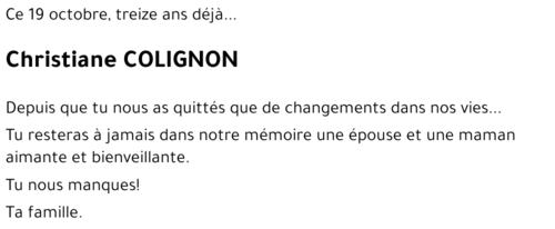Christiane COLIGNON