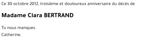 Clara BERTRAND