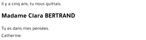 Clara BERTRAND